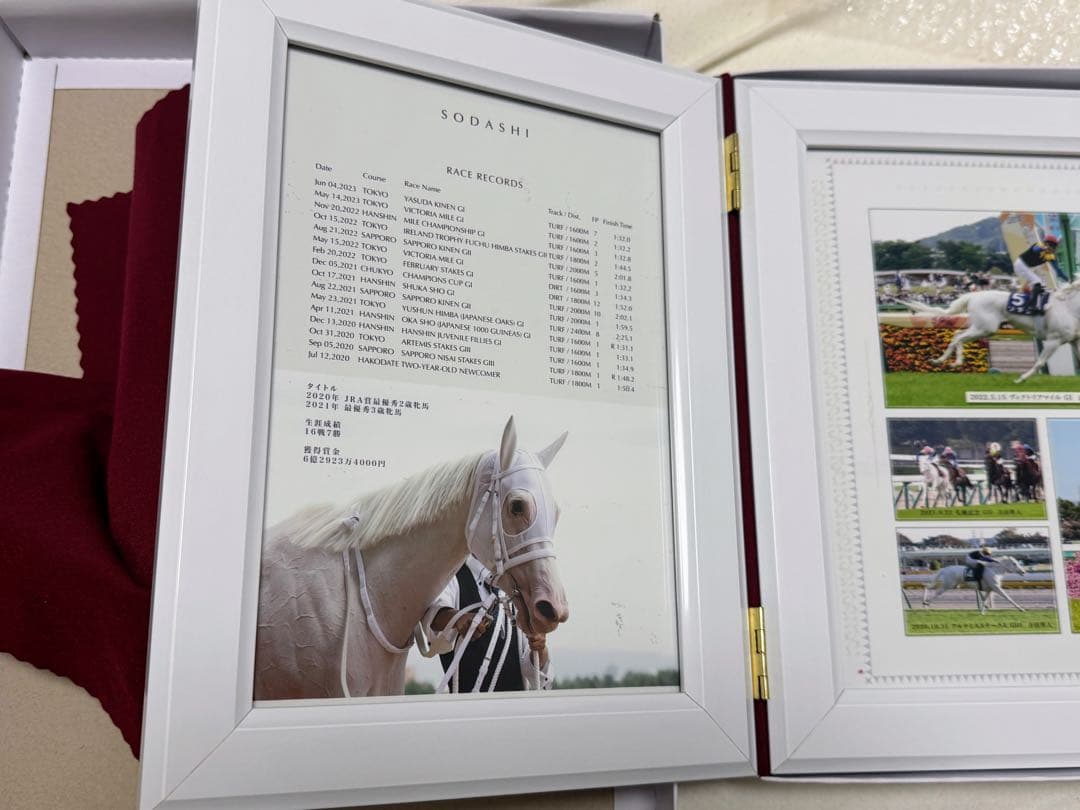 ソダシ　引退記念写真デザインパネル　シリアルナンバー入り　限定100個 数量100個限定】ソダシ引退記念写真デザインパネル（シリアルナンバー