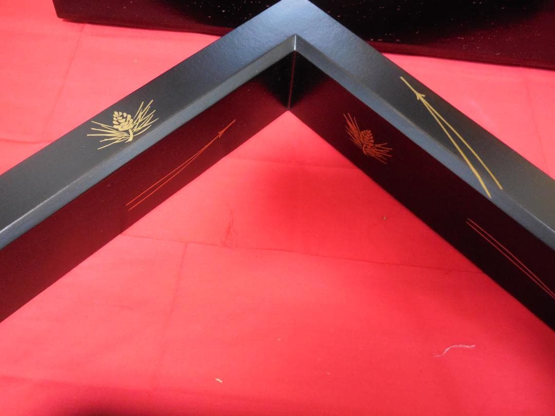 塗師 華山造 松葉蒔絵 炉縁 (漆塗木箱・紙箱) - メルカリ