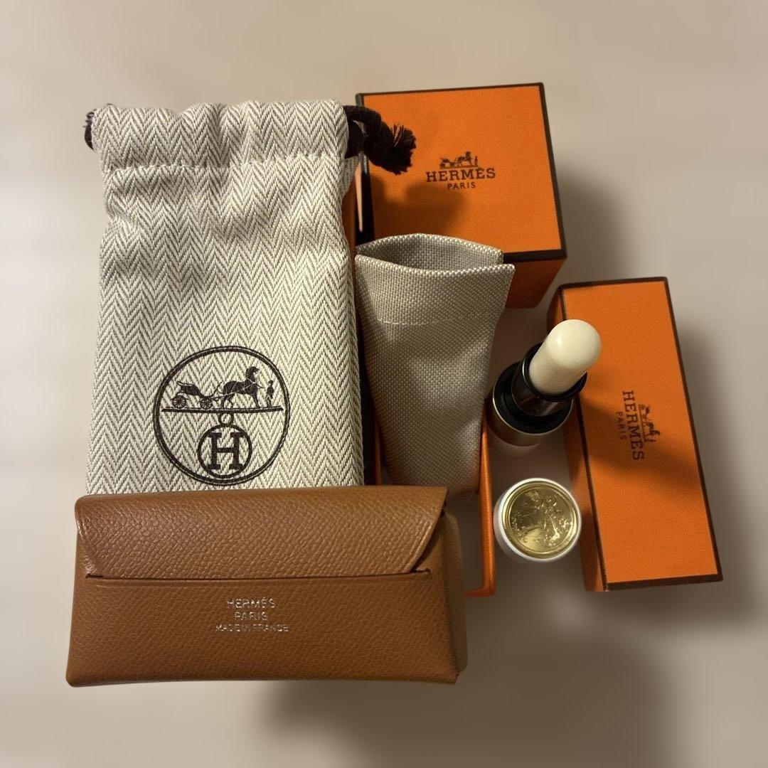 HERMES エルメス リップケース ミロワール ミラー付き & リップバーム HERMES エルメス リップケース ミロワール ミラー付き & リップバーム