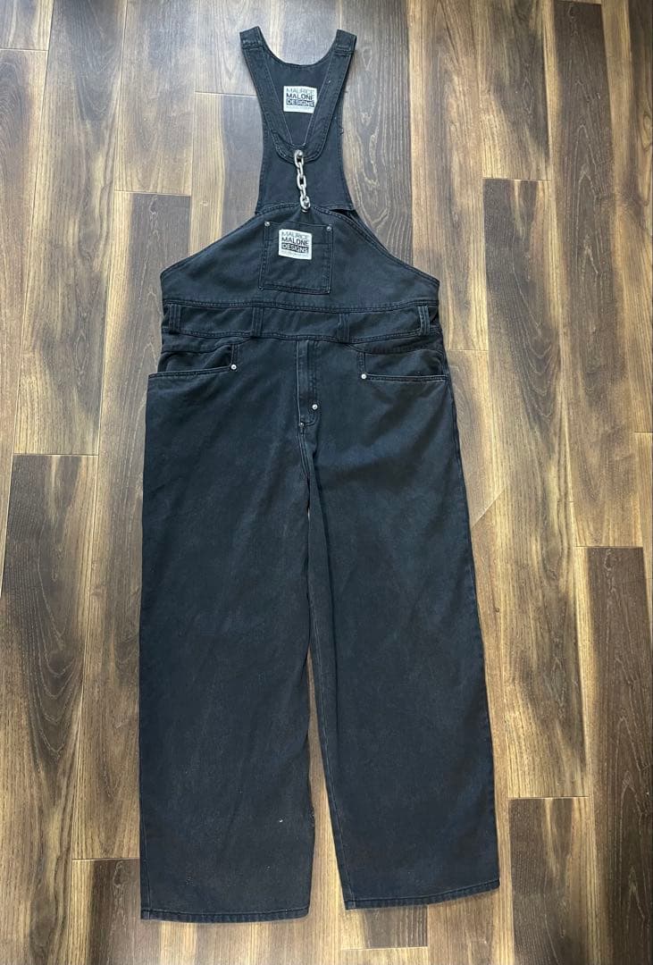 Maurice Malone オーバーオール　モーリス・マローン　黒　Ｌ 90年代 MAURICE MALONE モーリスマローン HIPHOP デニム
