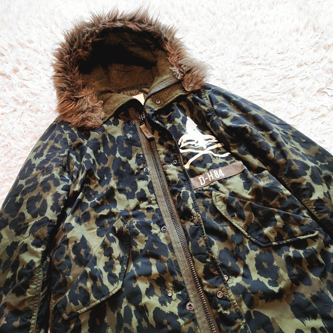 ヒステリックグラマー ダウン コート ファーフード カモフラ