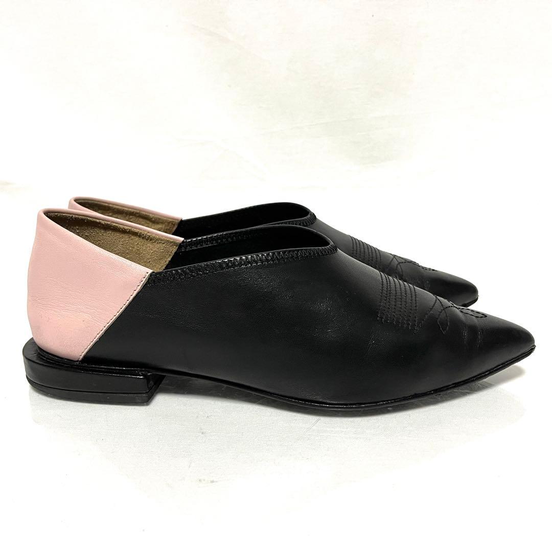 ★TOGA PULLAレザーフラットシューズ★36(23〜23.5cm)★