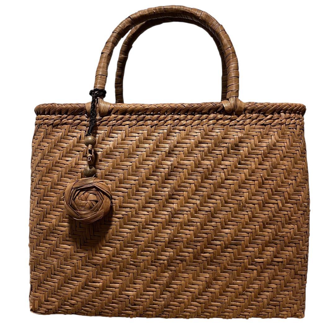 torakosan山葡萄 かごバッグ　内布付き 内布+ポケット取り付けオプション】 山葡萄 かごバッグ 半月型専用内布