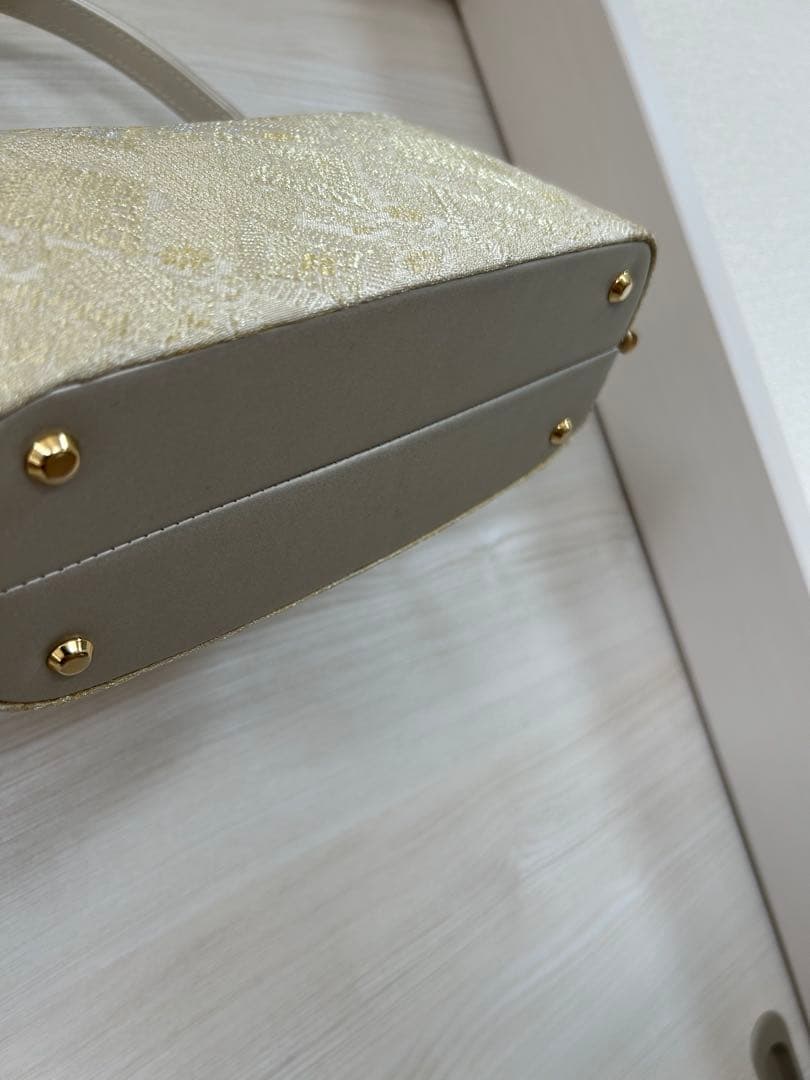 和装用 ゴールドバッグと草履セット お揃い 23.5cm ラメ