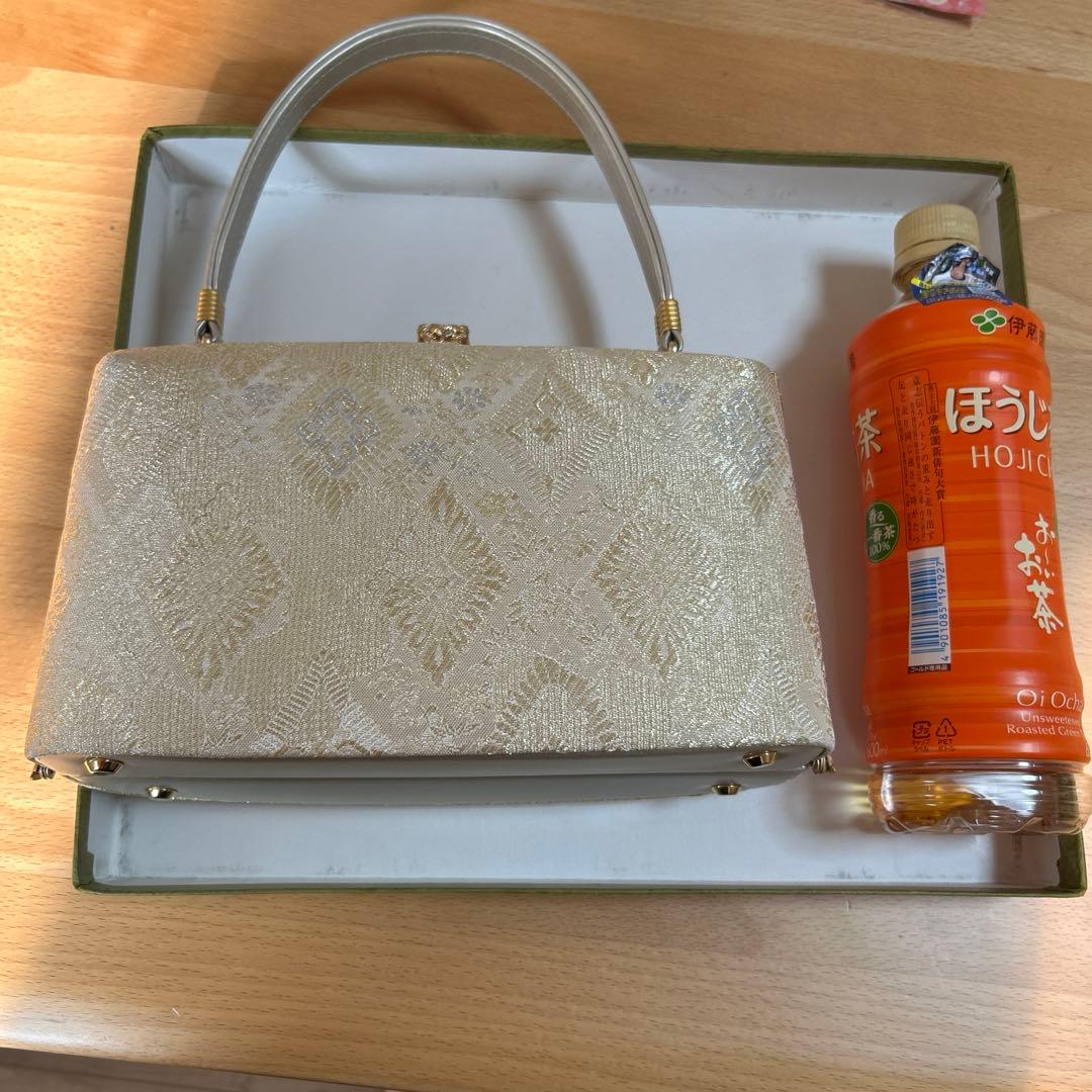 和装用 ゴールドバッグと草履セット お揃い 23.5cm ラメ