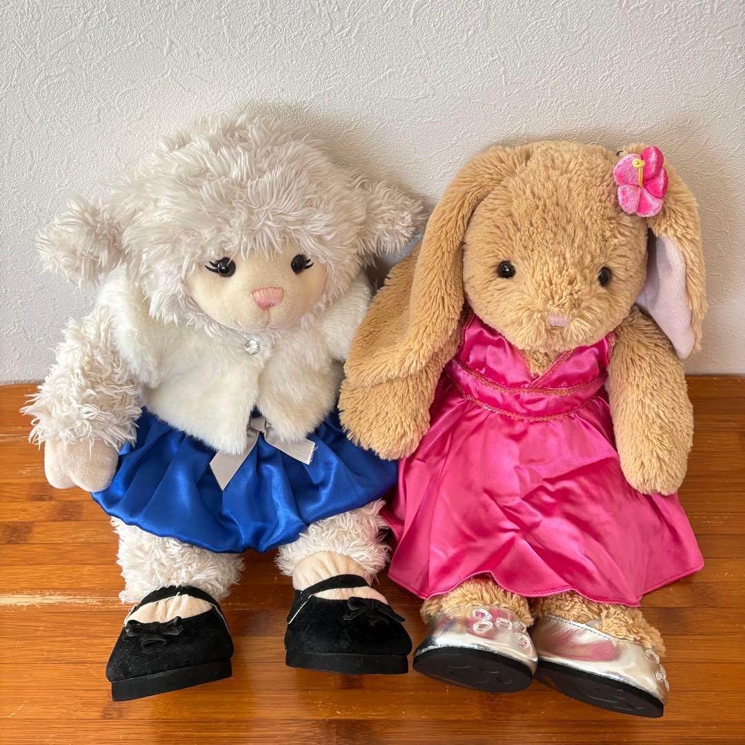 ☆レア☆ビルドアベア くま ひつじ うさぎ ぬいぐるみ 4体 洋服 靴