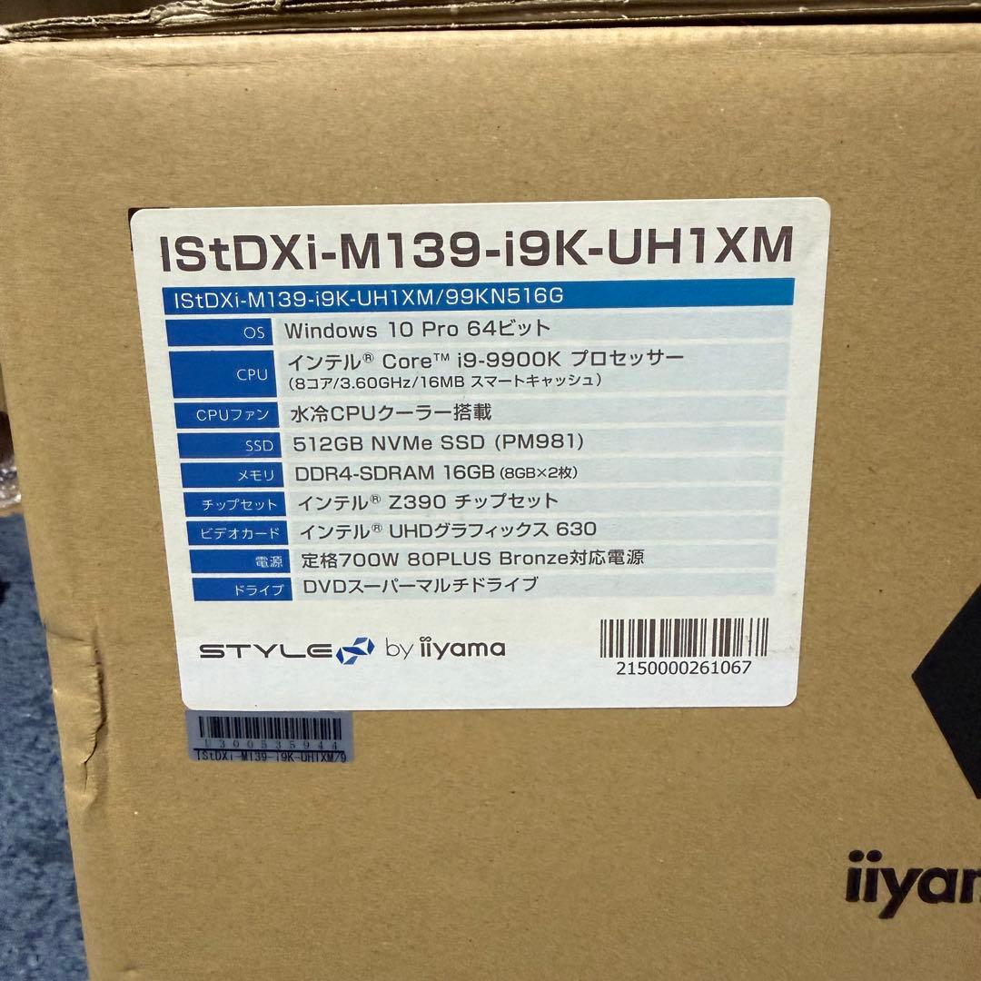 新品 iiyama STYLE∞ ミニタワー Core i9-9900K 水冷 - メルカリ