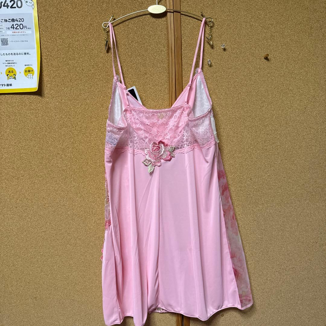 Salute 花柄レース キャミソール L-80 ピンク Salute ピンク