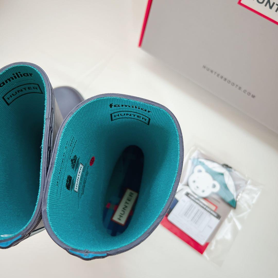 Hunter ファミリア【レインブーツ＆キーホルダー】UK9《新品 未使用》