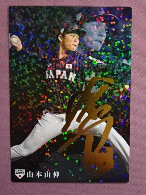 山本由伸 サイン入りキラカード プロ野球チップス 42-TO0224-12M