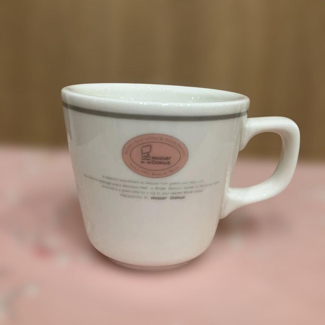 昭和レトロ ミスタードーナツ マグカップ、カップソーサー、他一点