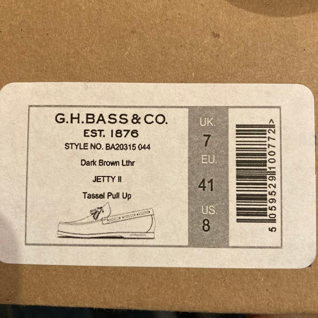 美品　バス　G.H.BASS タッセルローファー　ブラウン　使用一回のみ　レザー