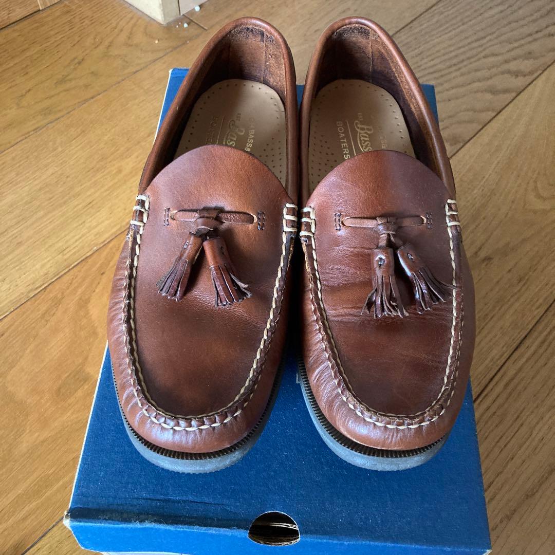 美品　バス　G.H.BASS タッセルローファー　ブラウン　使用一回のみ　レザー