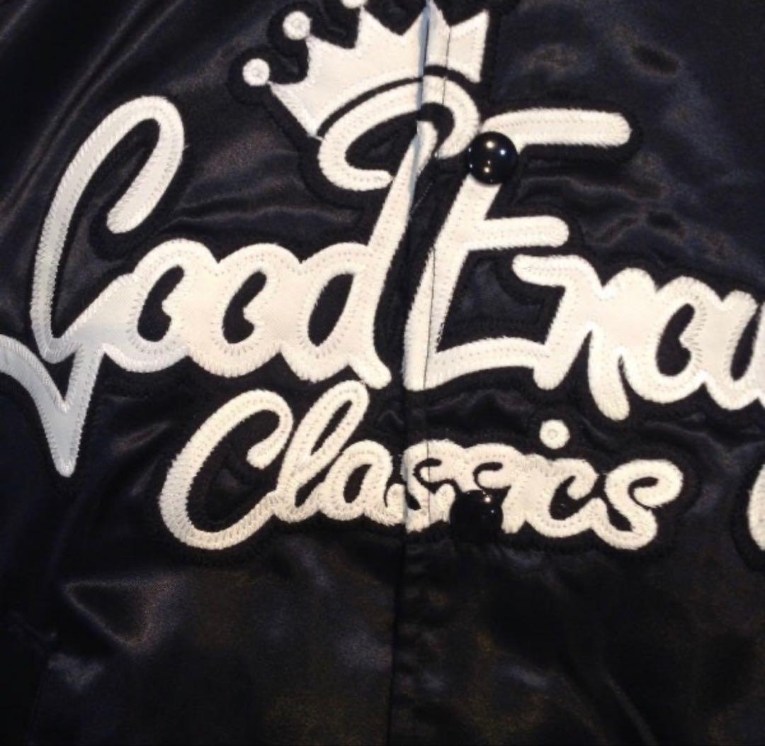 GOODENOUGH サテン スタジャン 黒 XL グッドイナフ