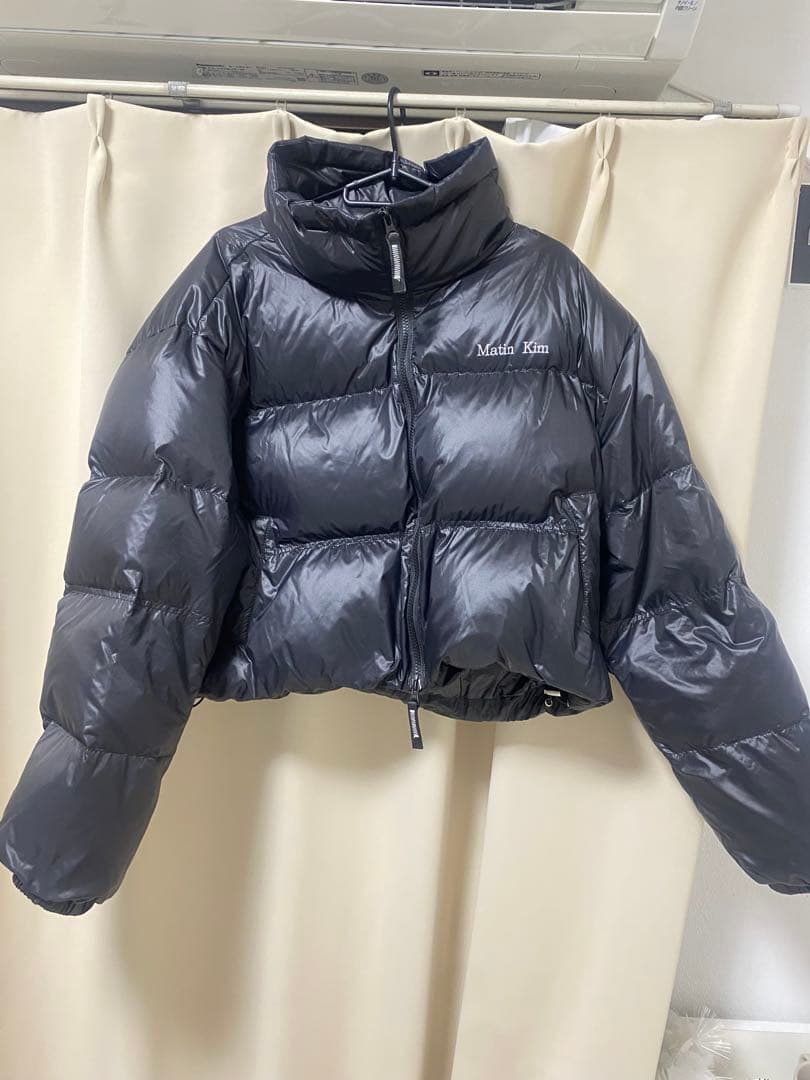 マーティンキム Matin Kim 黒 ショート丈 ダウンジャケット - メルカリ