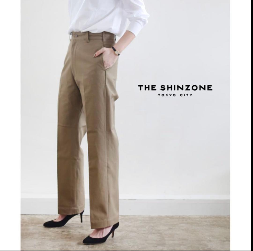 最終値下げ ザシンゾーン　38 チノパン Shinzone（シンゾーン）】 WASHED HIGH WAIST CHINO 定番チノパンツ