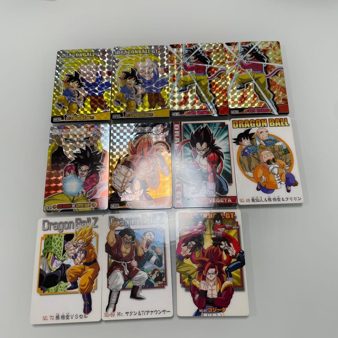 ドラゴンボールGT キラ　レア　ドラゴンボールキラカード ドラゴンボールGT 悟空 トランクス パン キラカード カードダス レア
