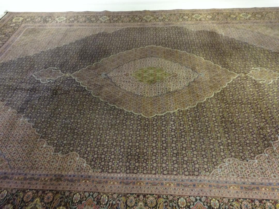 ペルシャ絨毯 タブリーズ産 ウール 500×346 トルコ絨毯 シルク100％