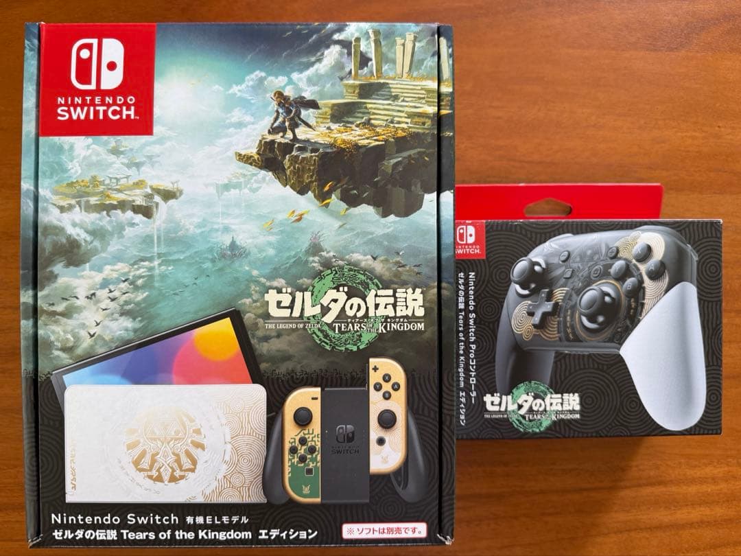 Switch 本体　ゼルダの伝説 ティアーズ オブザキングダム➕プロコン Amazon.co.jp: Nintendo Switch Proコントローラー ゼルダの伝説
