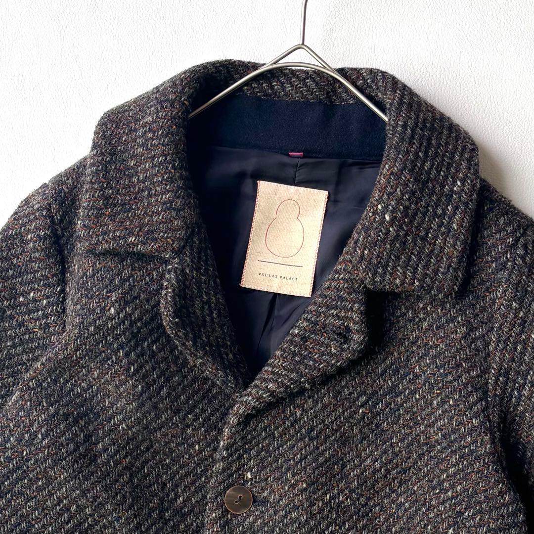 美品✨パラスパレス ウールツイードジャケット ハーフコート 現行