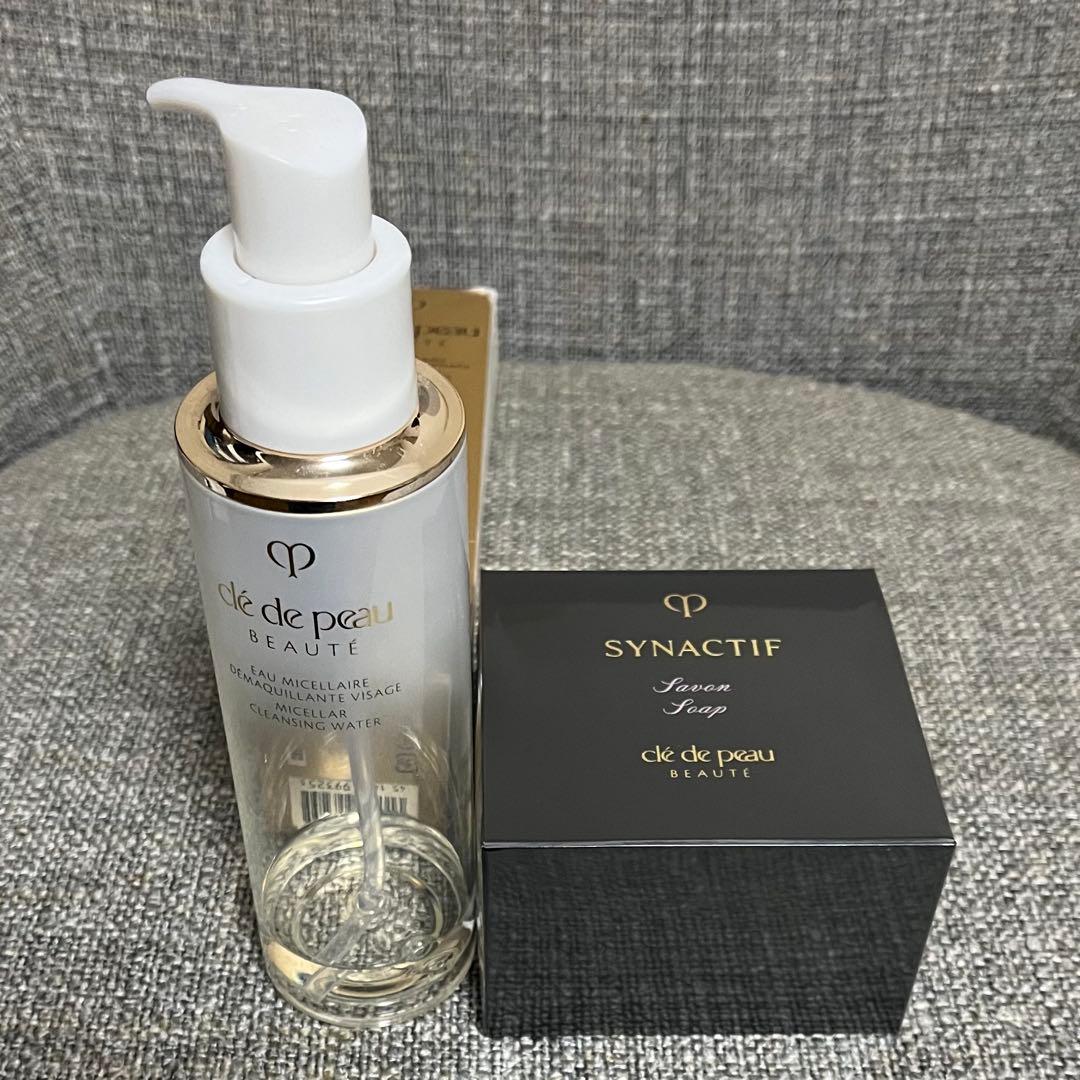 新品未開封シナクティフ サボンn 100g メイク落とし洗顔石鹸とメイク