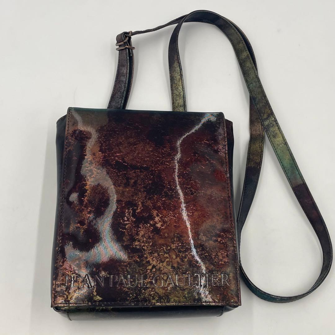 超希少】ジャンポールゴルチエ Vサイバー ショルダーバッグ 玉虫色 極