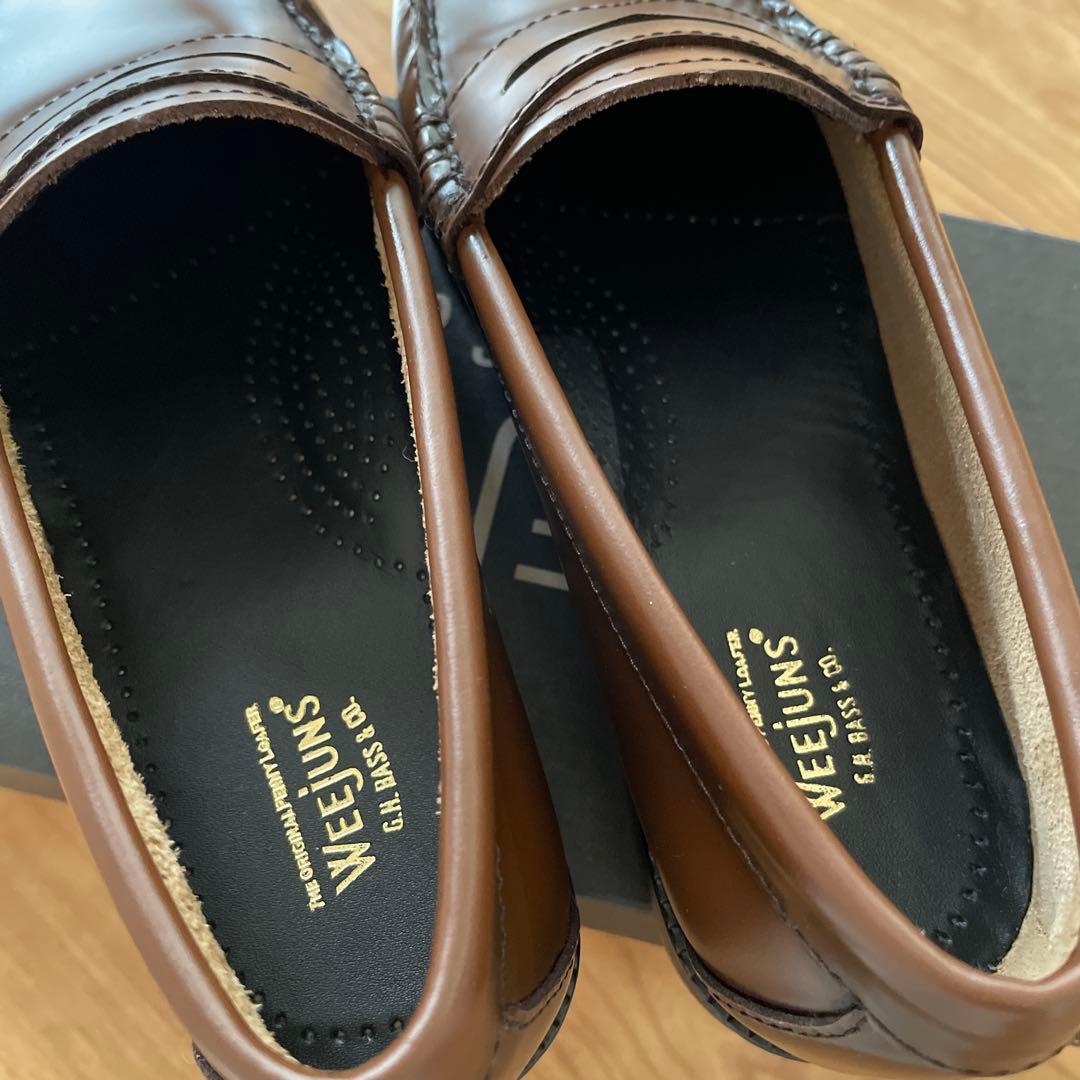 G.H.BASS ジーエイチバス レザーペニーローファー　コニャック22.5㎝