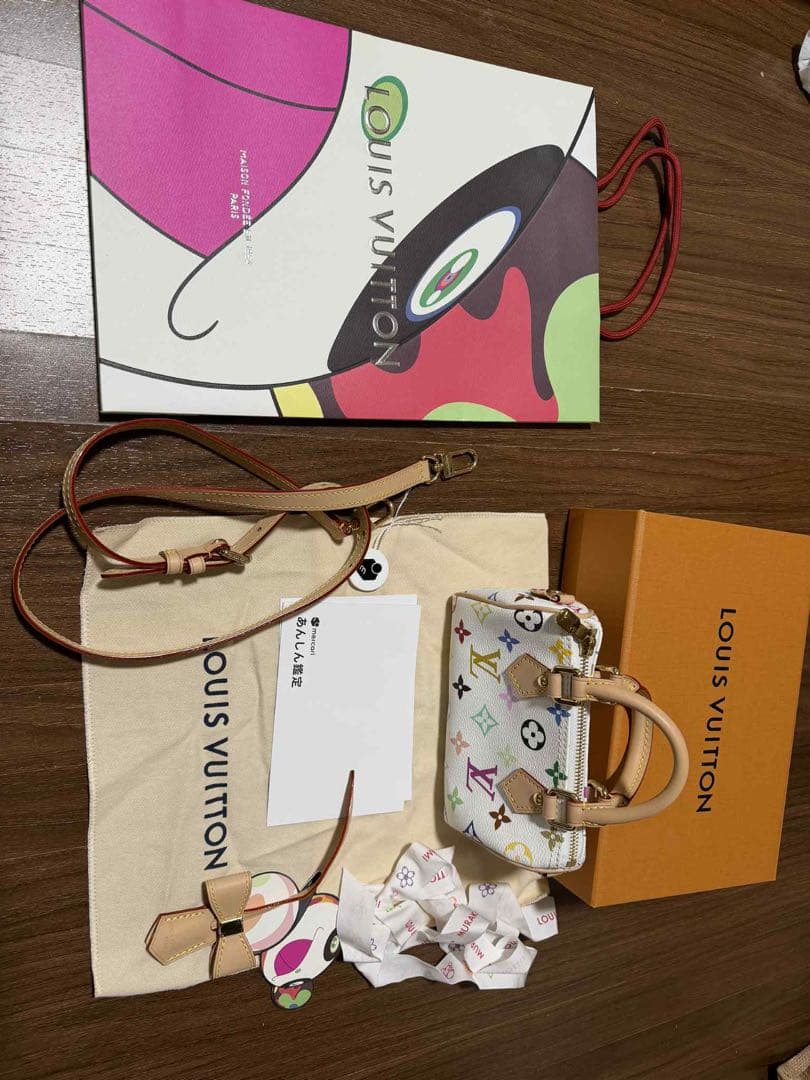 LV✖️TM 2025 新作ルイ・ヴィトン × 村上隆　コラボ　ナノ・スピーディ 村上隆コラボ♪】ルイヴィトン LV×TM ナノ スピーディ バッグ (Louis