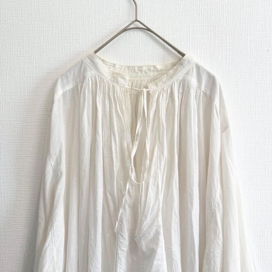 Curensology C.S.G ヴィンテージタックブラウス ホワイト - メルカリ