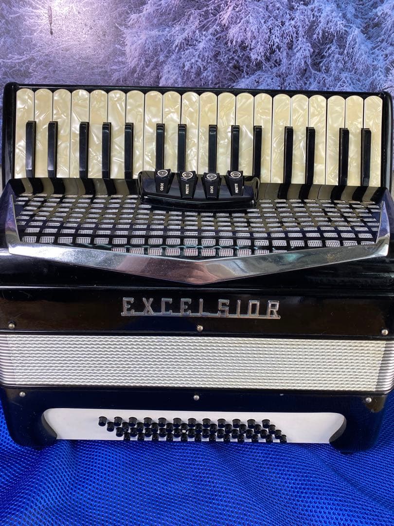 初心者の方最軽量EXCELSIORアコーディオン6kgプラスチックサブタ革張