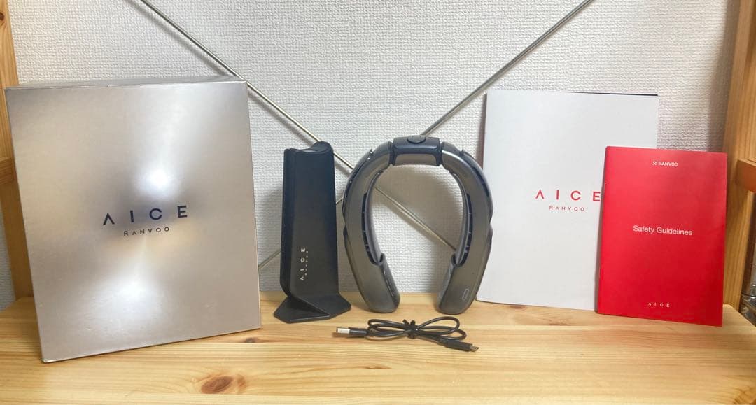 ☆ 超オススメ商品！！ RANVOO ネッククーラー AICE3 FG7 猛暑 Amazon | RANVOO 携帯扇風機 ネッククーラー チタニウムホワイト