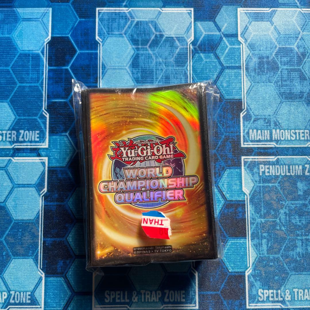 遊戯王 WCQ 2015 スリーブ イエロー 80枚　オレンジ スリーブ『WCQ2015オレンジ』80枚入り【-】{-}《スリーブ》