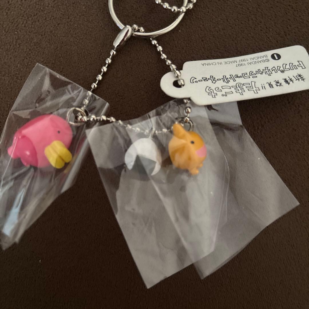 初代】新種発見‼︎たまごっちトリプルキャラコット キーチェーン