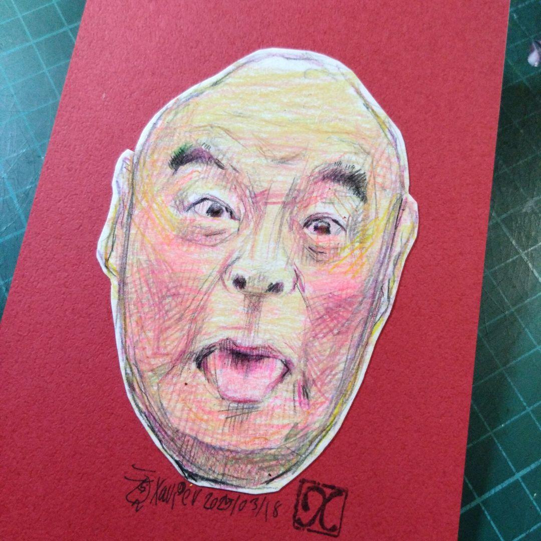 【ザビちゃん】【原画肉筆】あっかんべー