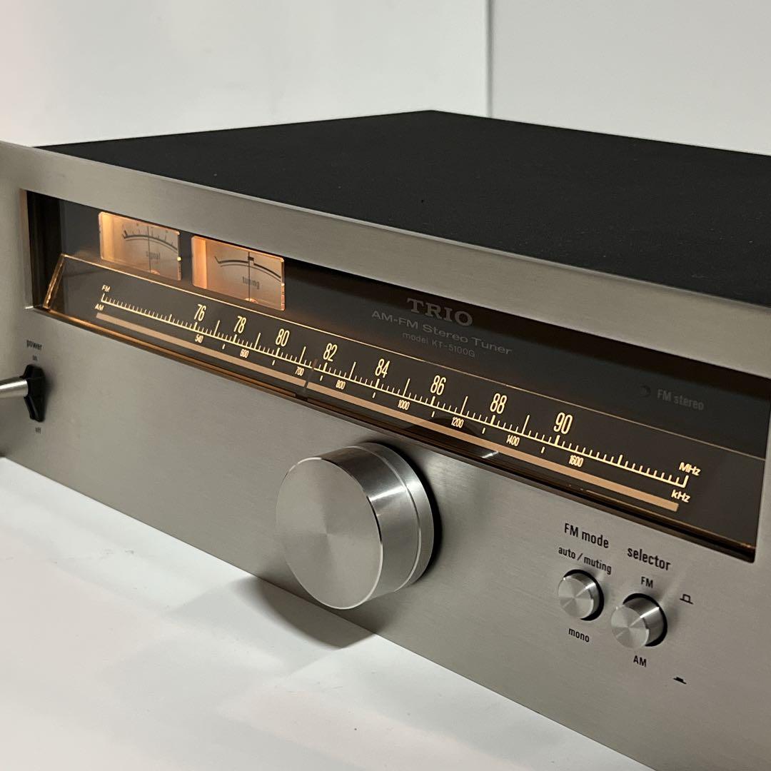 美品・動作品】 TRIO KT-5100G AM/FM ステレオチューナー