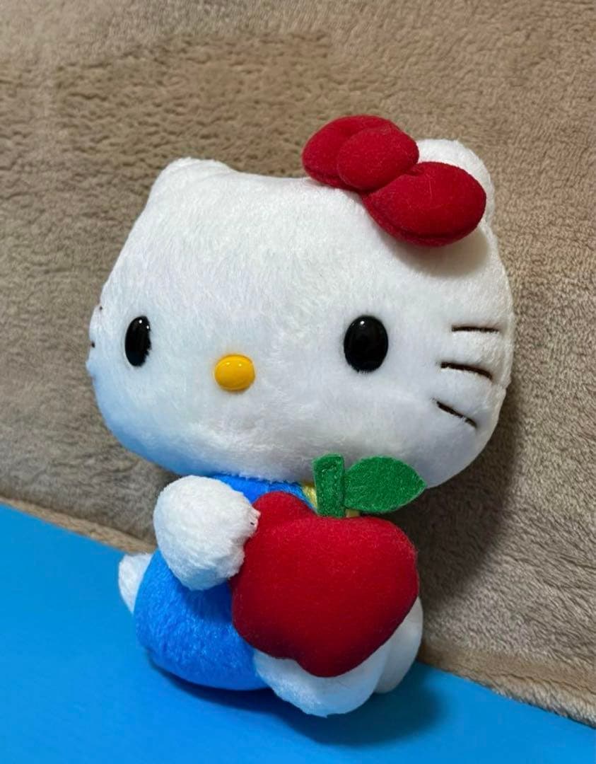 ハローキティ ぬいぐるみ りんご リンゴ サンリオ レトロ 激レア