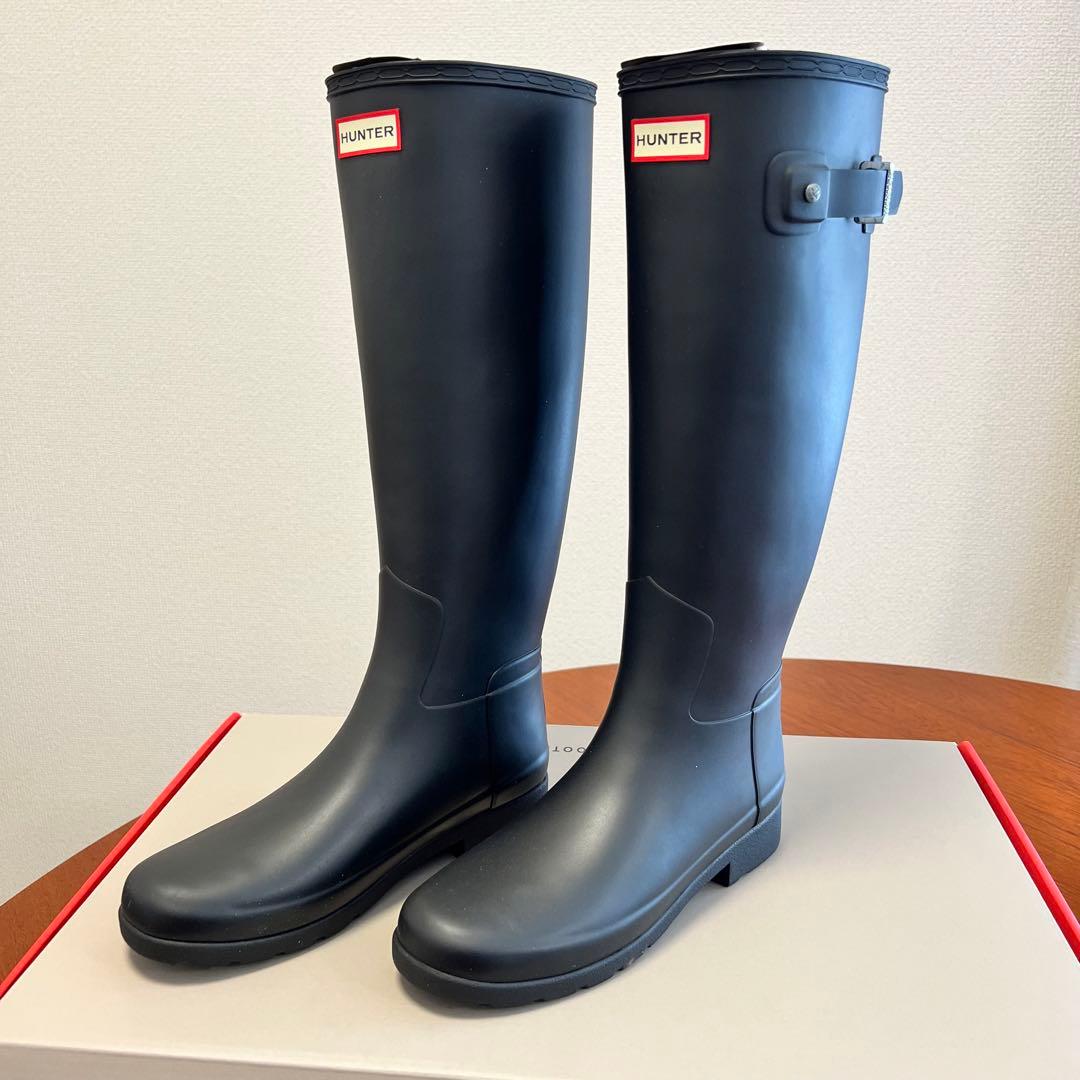 Hunter レインブーツ リファインドブーツ 23cm 24cm 大草直子 - メルカリ