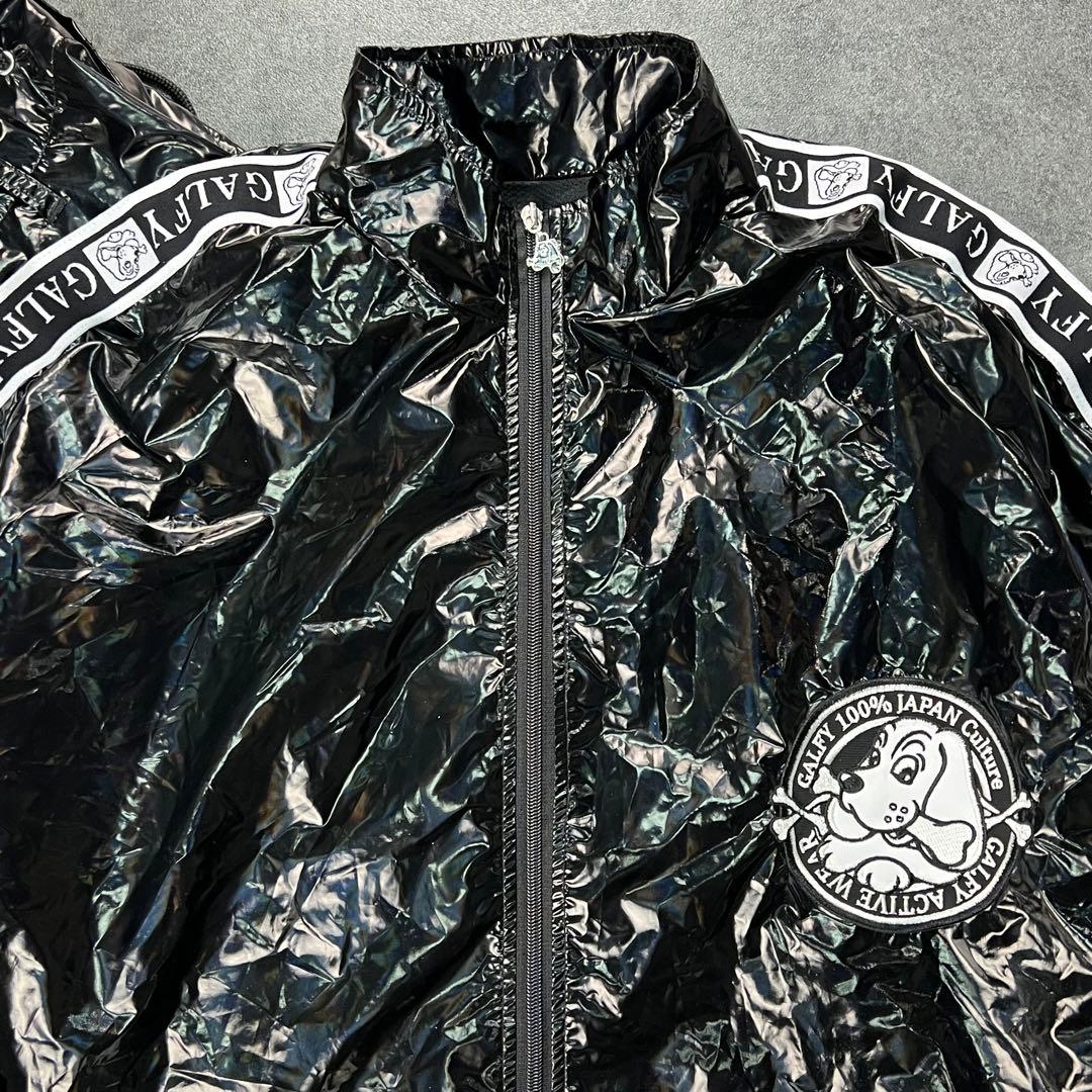 GALFY ガルフィー トラックスーツ ジャージ エナメル 黒 大型犬 XL