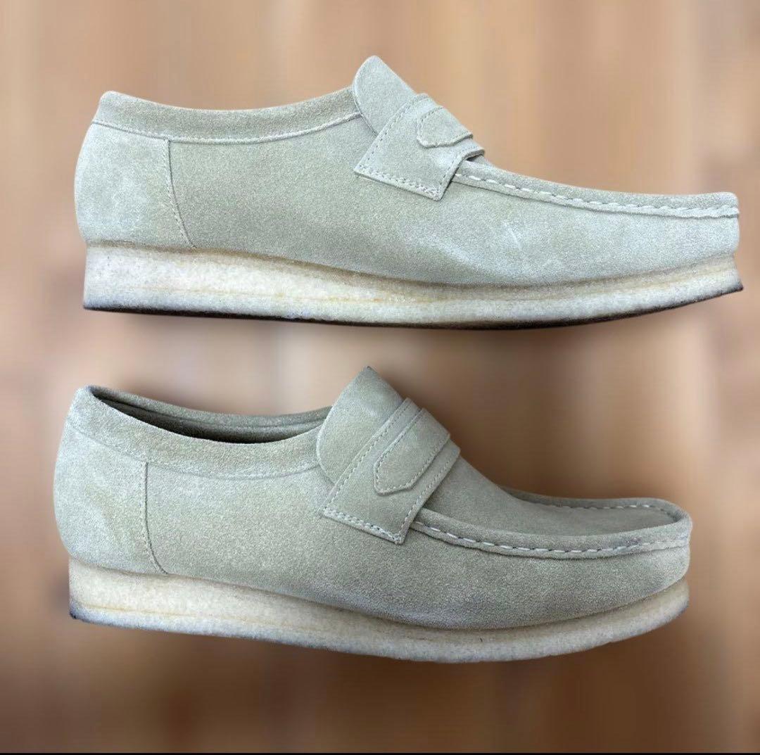 CLARKS ローファー 27.5cm ベージュ　wallabee size8