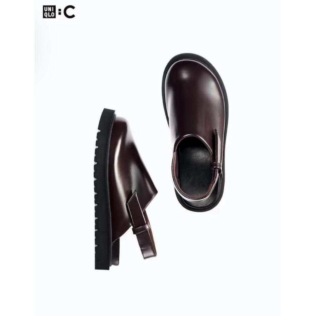 美品】【人気商品】UNIQLOC ユニクロC クロッグシューズ ブラウンS