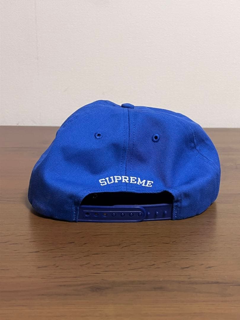 Supreme Underline 5-Panel Cap 20SS 青 - メルカリ