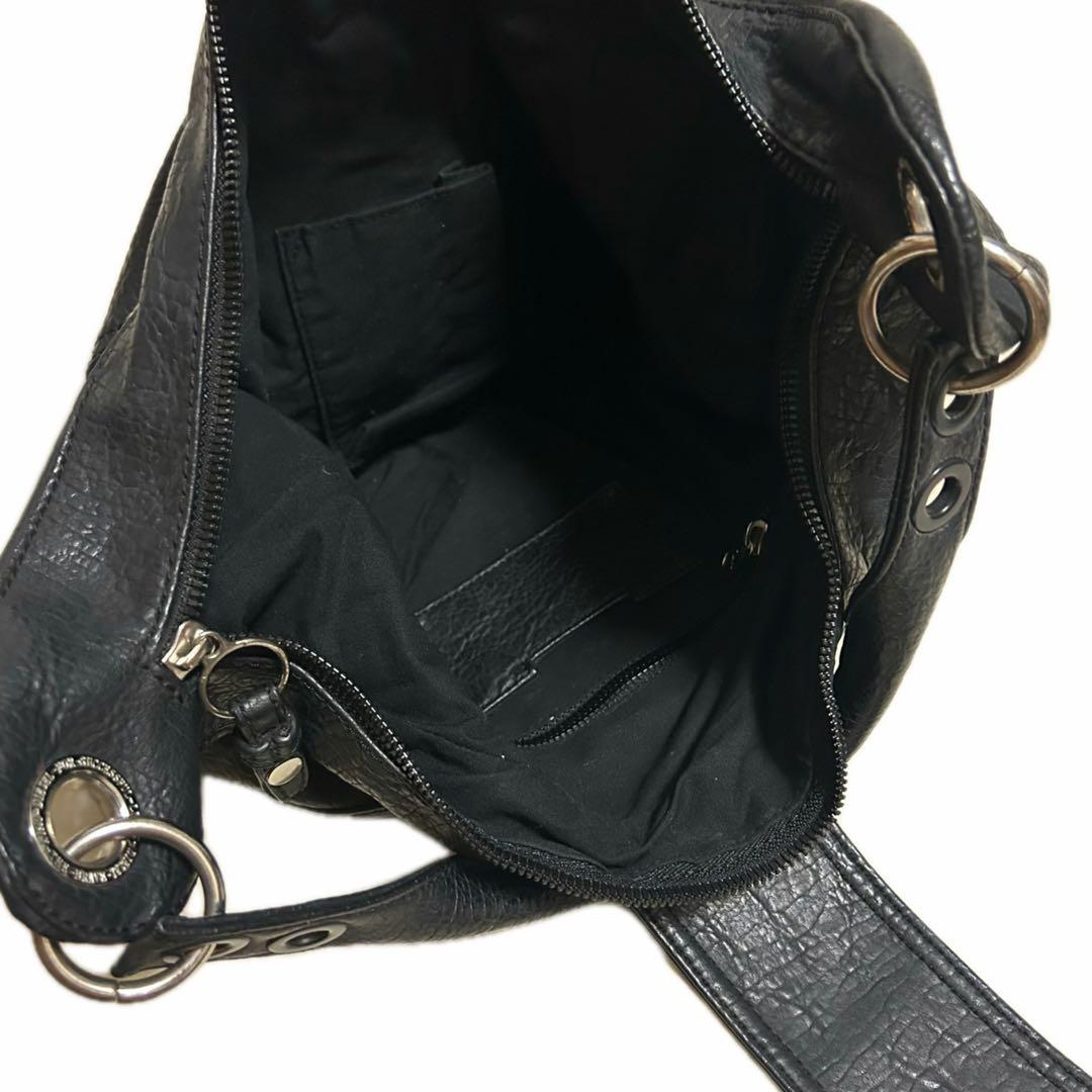 diesel Archive leather shoulder bag 2way