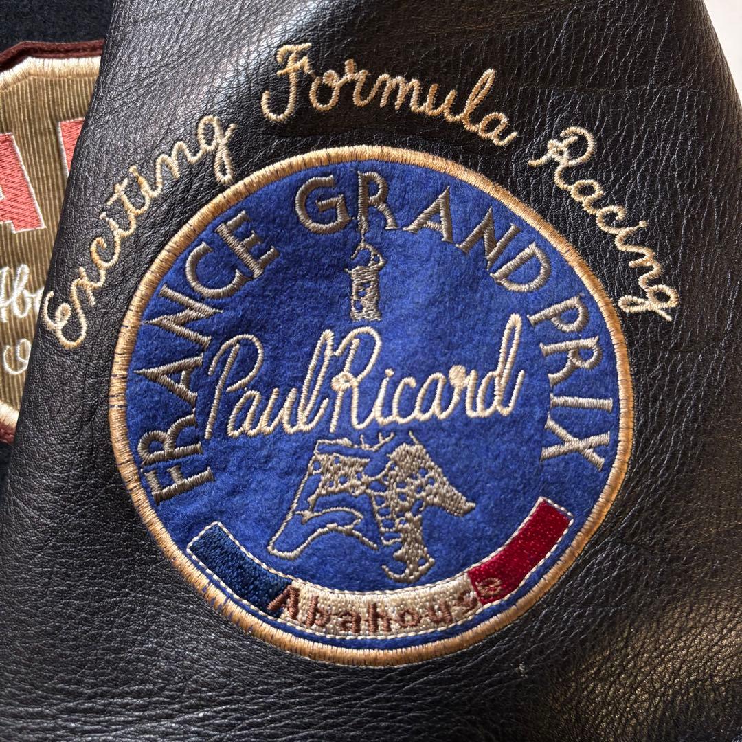 日本製】 オールドアバハウス スタジャン F-1 フランスGP フリーサイズ