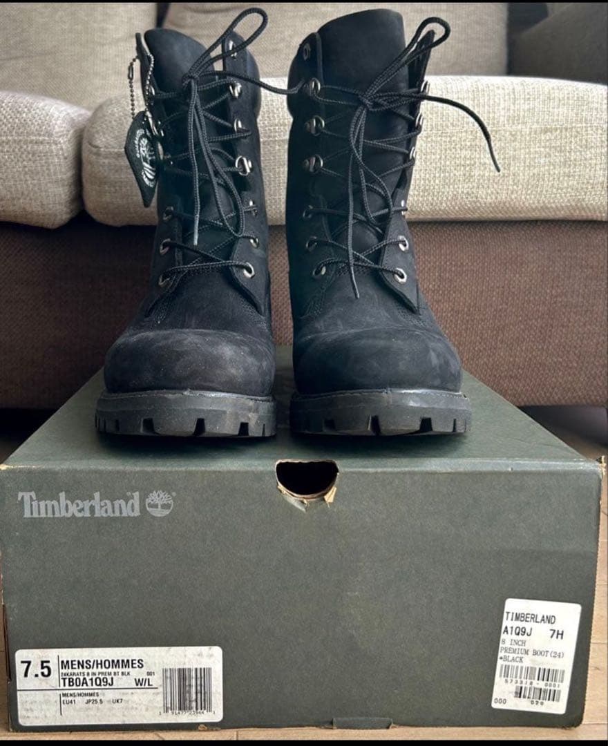 チキータ様専用】ウォータープルーフブーツ プレミアムブラック25.5cm