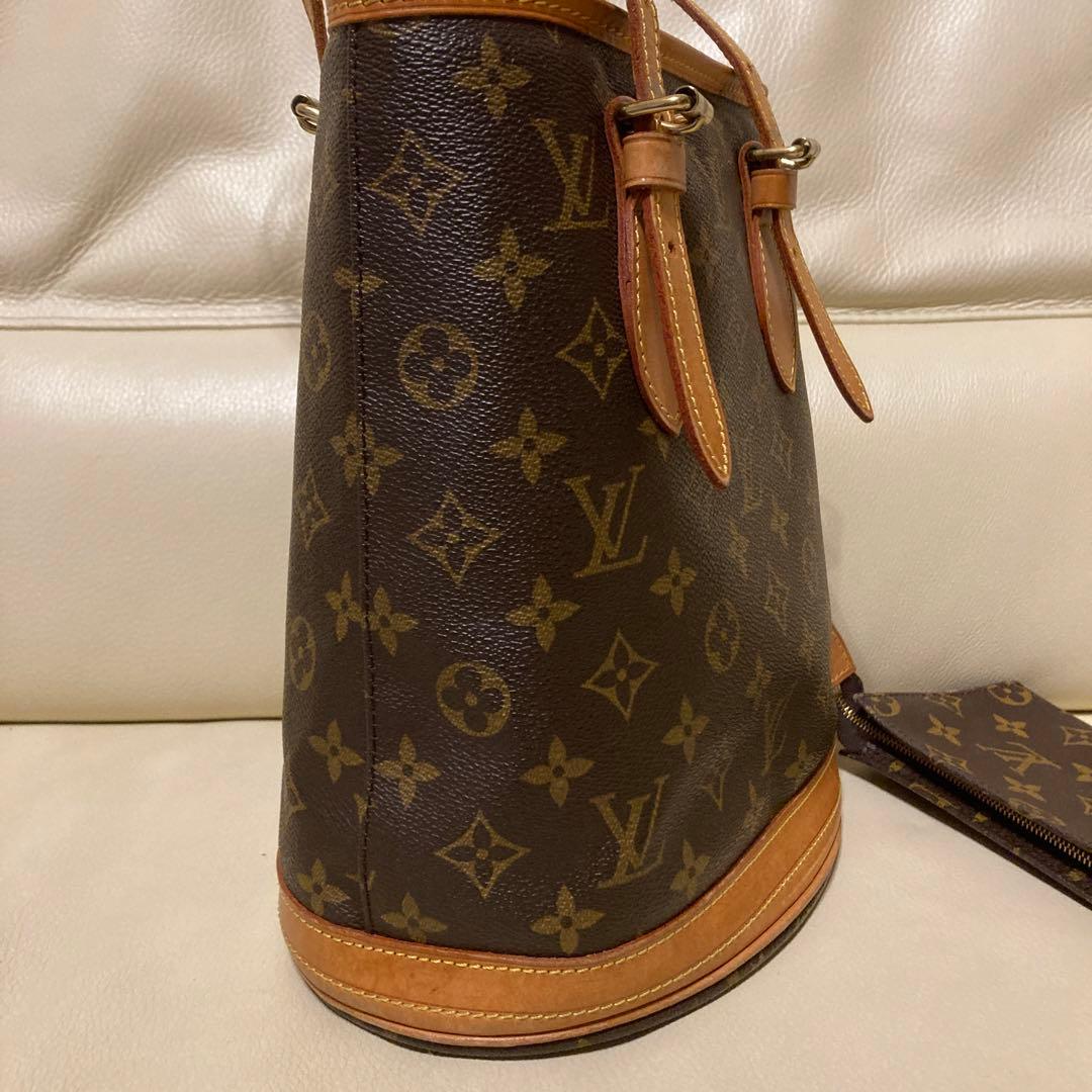 Louis Vuitton ルイヴィトン バケツ型トートバッグ PM ポーチ付き