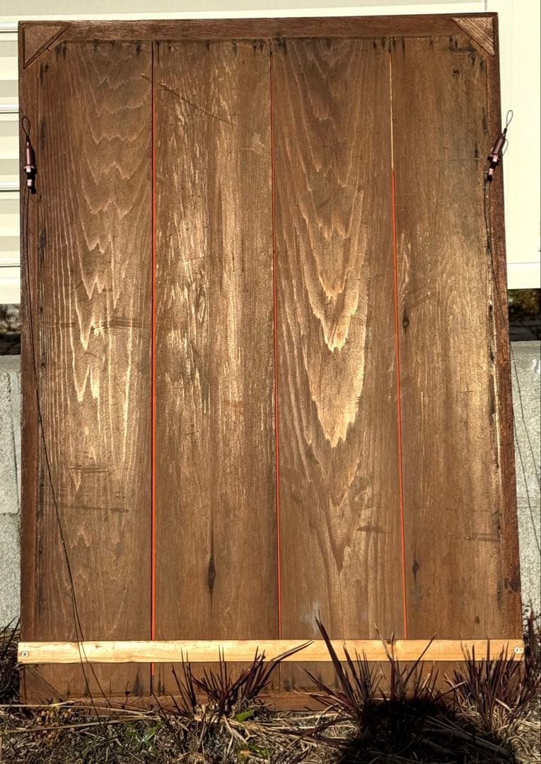 状態良好】アサヒビール リボンシトロン アンティーク鏡 木枠ミラー