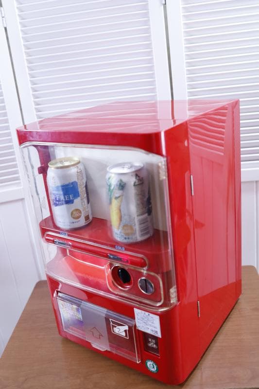 ◇マサオコーポレーション保冷庫 MSO-016R（赤）ミニ自動販売機型保冷