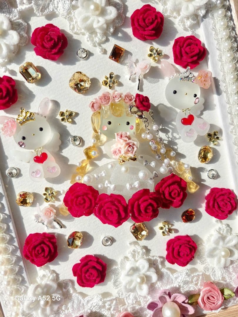 シーグラスアート うさちゃん天使と花嫁♪お取り置き中です(⋆ᴗ͈ˬᴗ͈)”