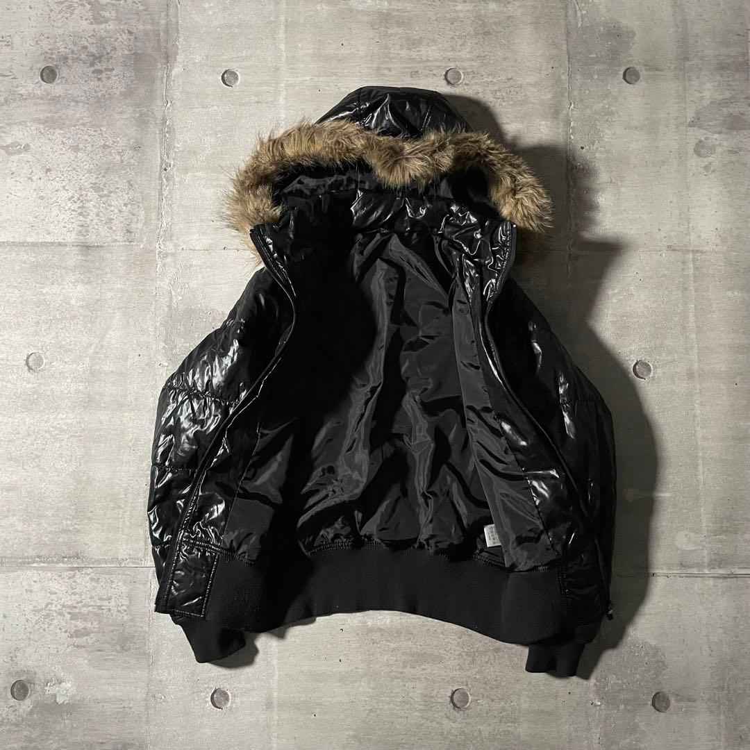 ファーダウンジャケット 平成初期ギャル ギャル男 パンク y2kグランジ
