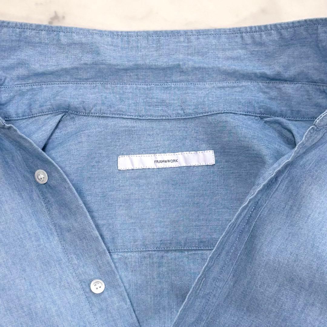 極美品✨フレームワーク ダンガリーシャツ デニムシャツ ゆったり